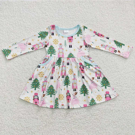 USA Shop Baby Girls Christmas Soldier Knee Length Dresses