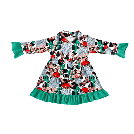 Baby Girls Western Santa Gown Dresses preorder(moq 5)