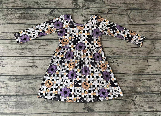 Baby Girls Halloween Flowers Knee Length Dresses