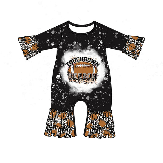 Baby Infant Football Season Leopard Rompers preorder(moq 5)