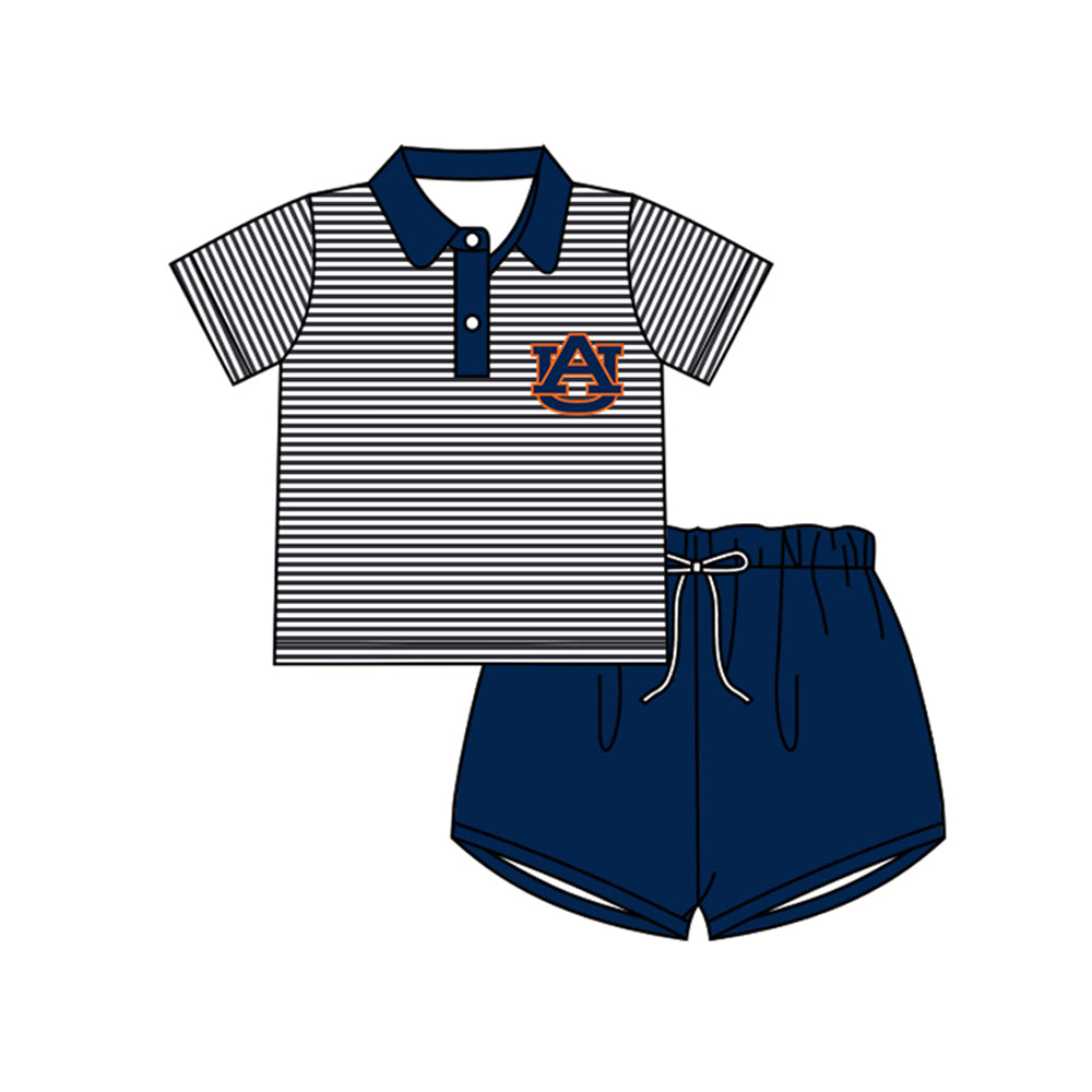 Baby Boys AU team Pullover Top Shorts Clothes Sets preorder(moq 5)