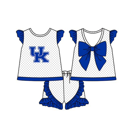 Baby Girls UK team Bow Top Shorts Clothes Sets preorder(moq 5)