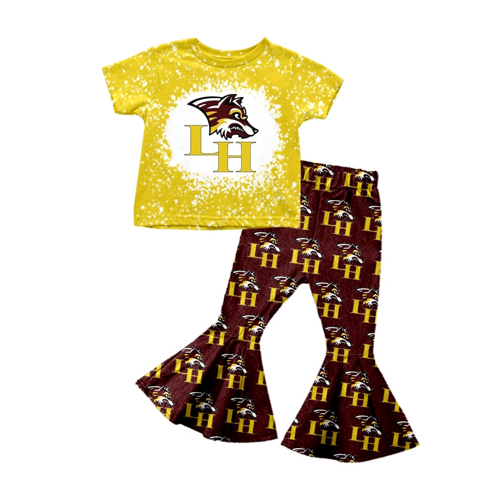 Baby Girls LH Team Top Bell Pants Clothes Sets split order preorder Nov 25th