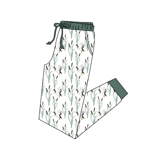 Adult Men Ducks Green Pants Pajamas Preorder(moq 5)