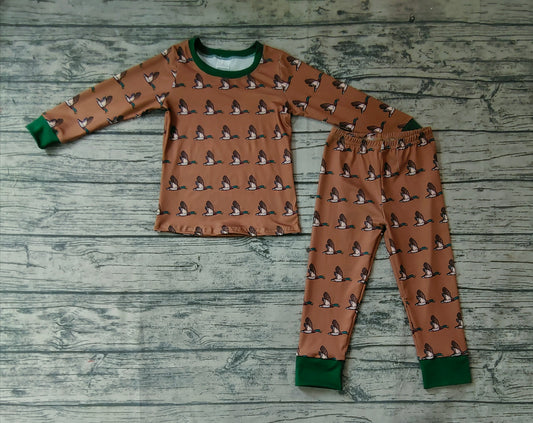 Baby Boys Duck Fall Pajamas Clothes Sets