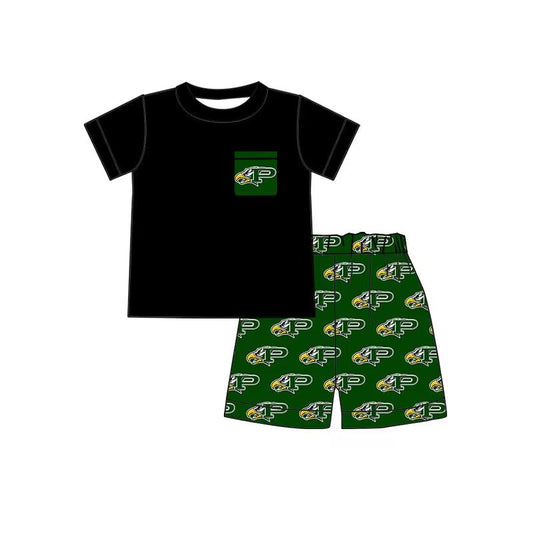 Baby Boys Eagles Pocket Top Shorts Clothes Sets Preorder(moq 5)