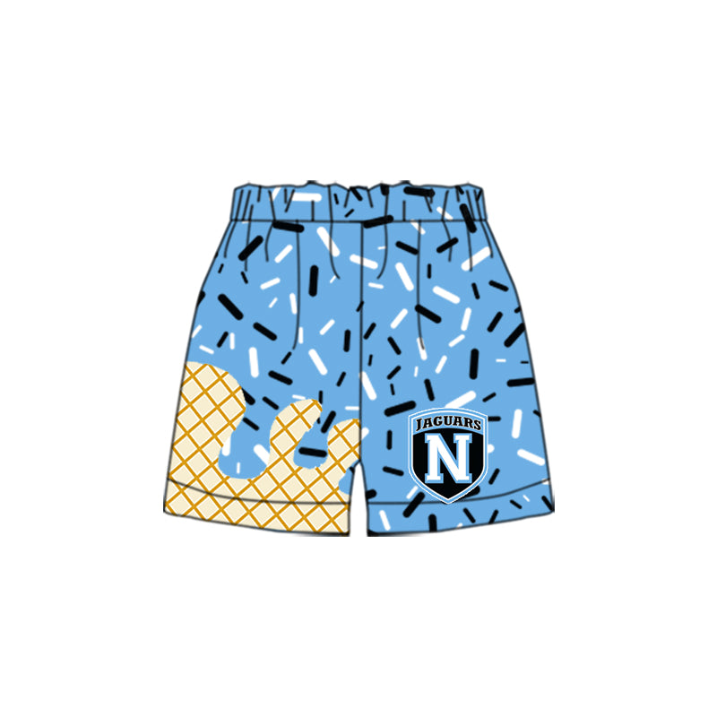 Preorder(moq 5) Baby Boys Blue Drip Jaguars Team Shorts Bottom