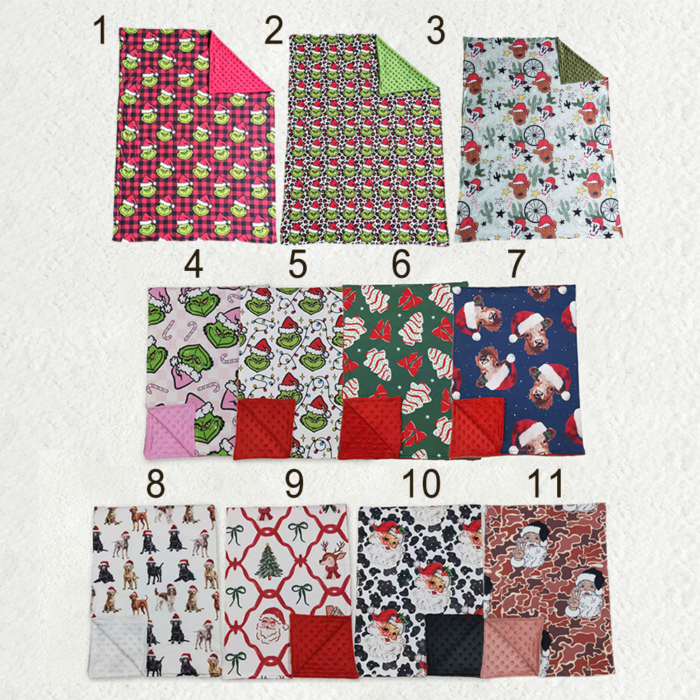 Sibling Baby Kids Christmas Blankets
