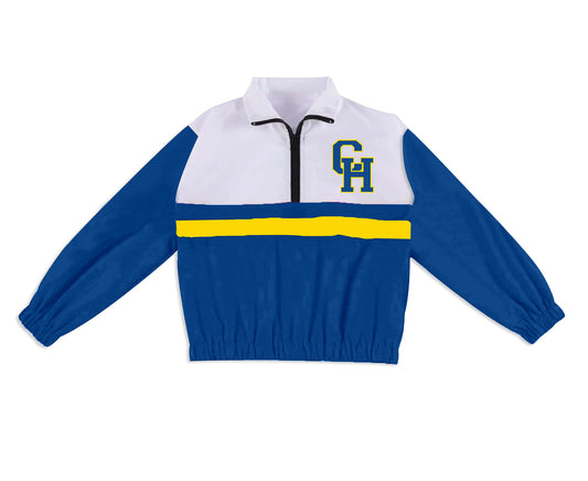 Preorder (moq 5)Baby Boys Long Sleeve CH Eagles Team Zip Pullovers Tops