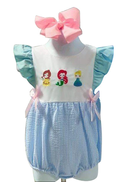 Baby Infant Girls Princess Bows Rompers preorder split order May 10th