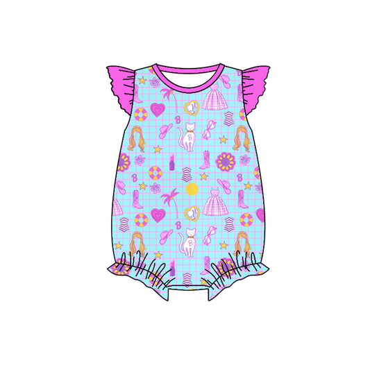 Preorder(moq 5)Baby Infant Girls Cowgirls Vacation Rompers