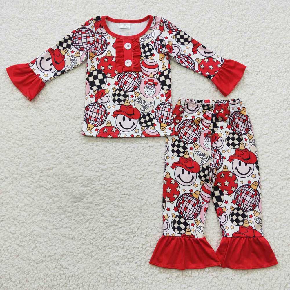 Baby Girls Christmas Ball Pajamas Clothes Sets