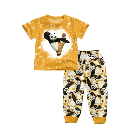 Baby Boys Cute Panda Shirt Pants Clothes Sets Preorder(moq 5)