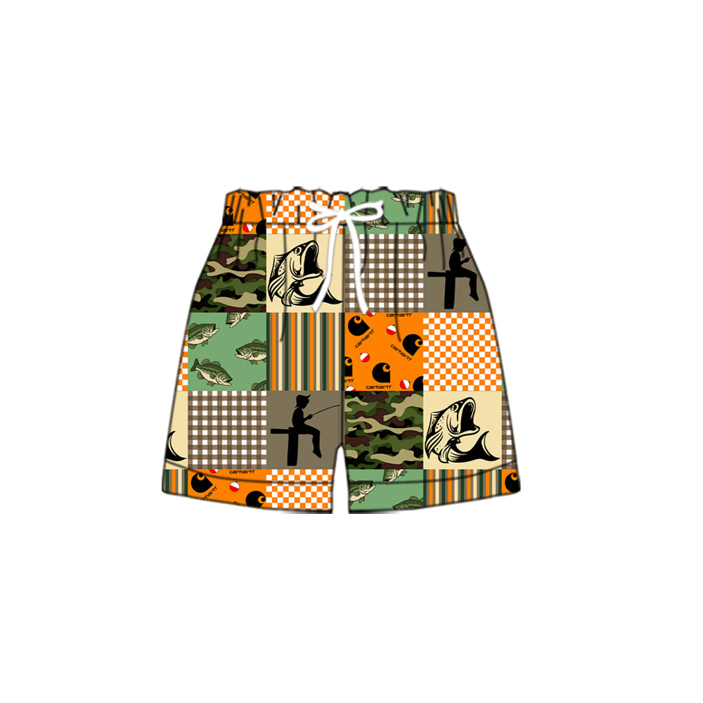 Preorder(moq 5) Baby Boys Fishing Shorts Bottom