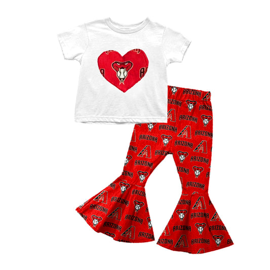 Baby Girls Baseball Team 10 Shirt Bell Pants Clothes Sets preorder(moq 5)
