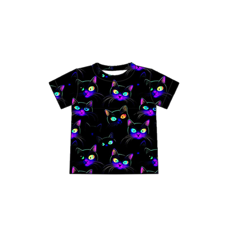 Preorder moq 5 Adult Halloween Cats Tee Shirts Tops