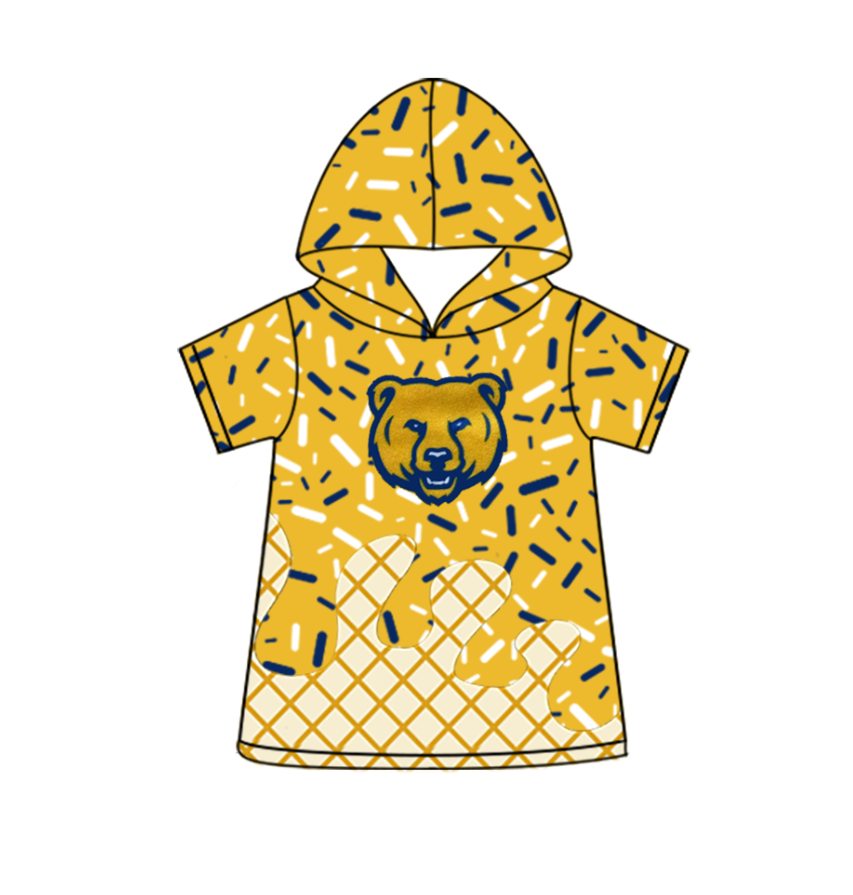 Preorder (moq 5)Baby Boys Short Sleeve Colorful Sprinkles Drip Team Hoodies Top