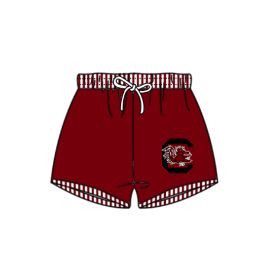 Preorder moq 5 Baby Boys Red C Bulls Team Swimming Trunks Bottom