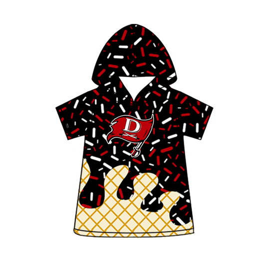 Preorder (moq 5)Baby Boys Short Sleeve Colorful Sprinkles Drip Team Hoodies Top