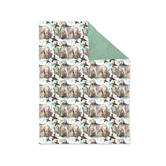 Baby Girls Boys Hunting Dogs Minky Blankets preorder(moq 5)