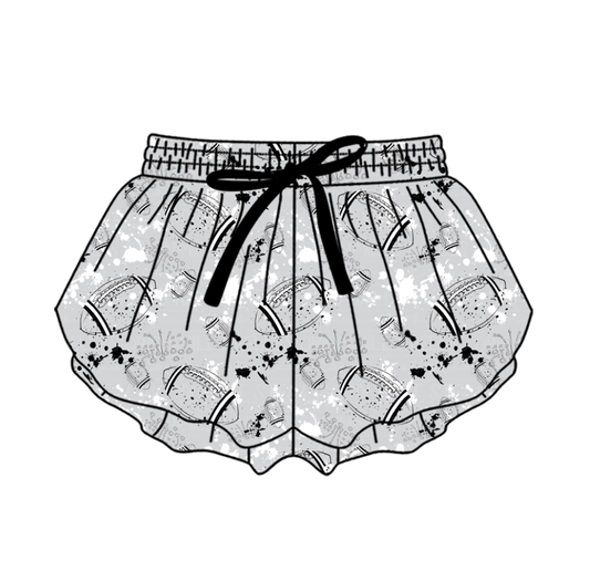 Preorder (moq 5)Baby Girls Tie-dye Footballs Print Team Butterfly Shorts Bottom