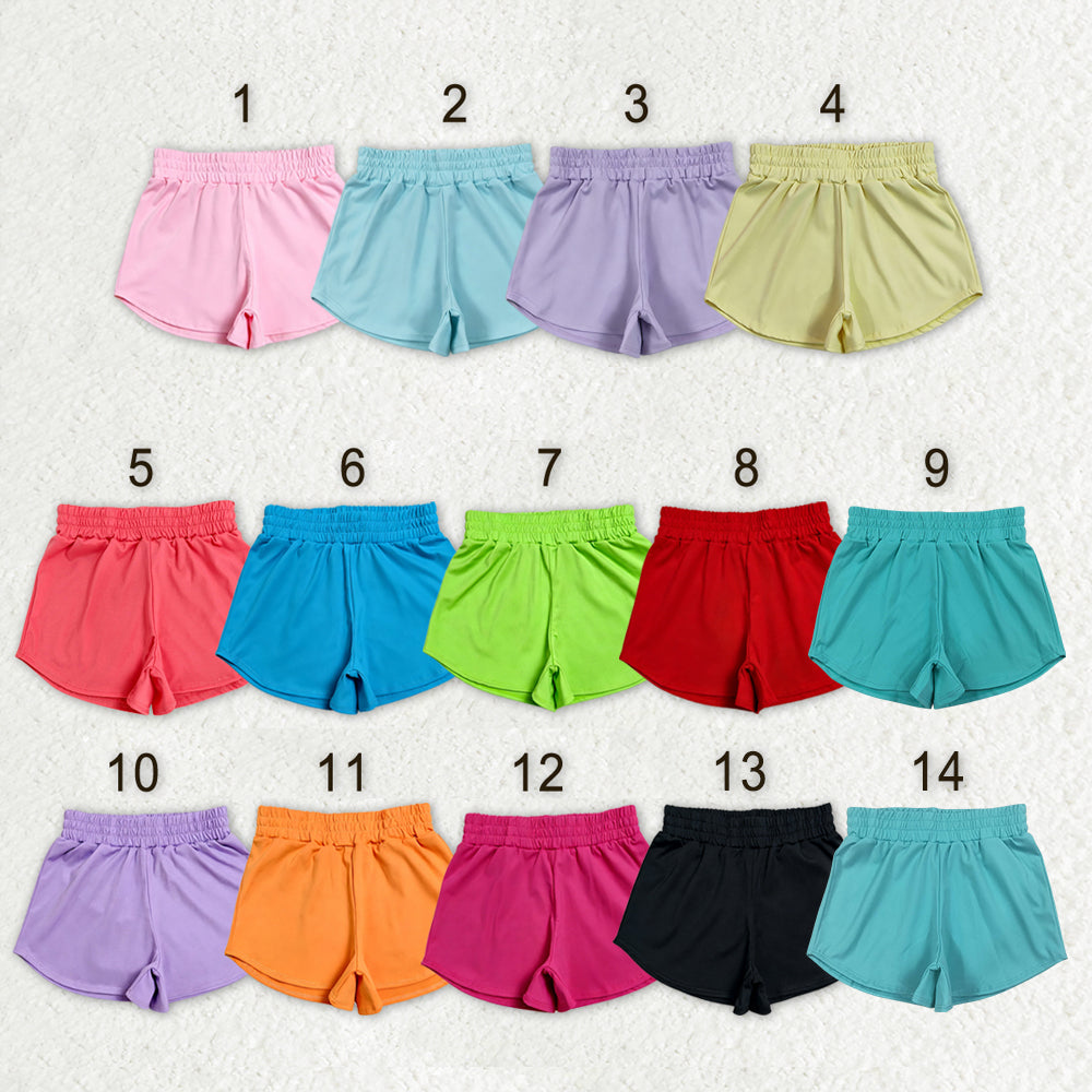 Sibling Baby Girls Colorful Yoga Active Sport Shorts Bottom