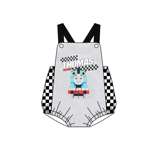 Baby Boys Train Cartoon Straps Rompers preorder(moq 5)