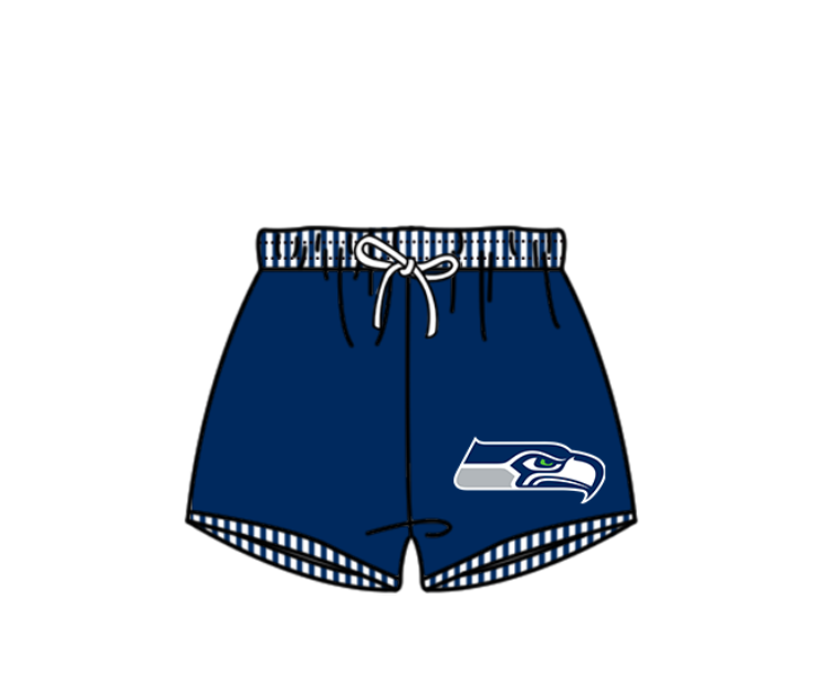 Preorder moq 5 Baby Boys Navy Eagles Team Swimming Trunks Bottom