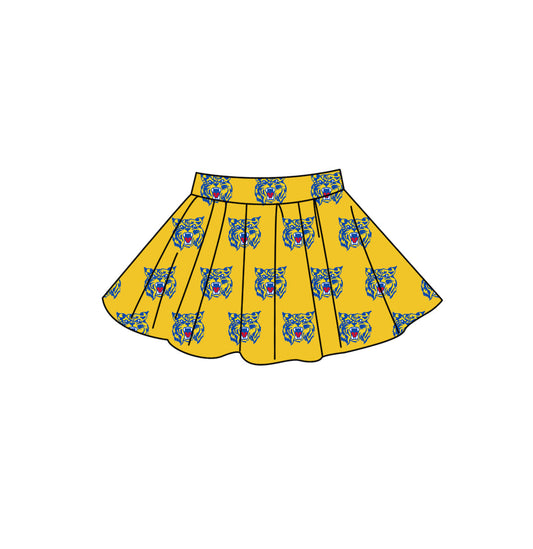 Preorder (moq 5)Baby Girls Gold Raymondvilles Team Skirt Shorts Bottom