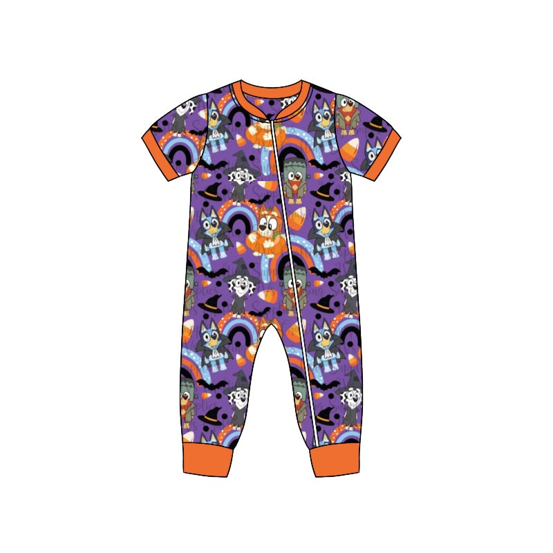 Baby Infant Girls Rainbow Dgo Candy Halloween Short Sleeve Rompers preorder(moq 5)