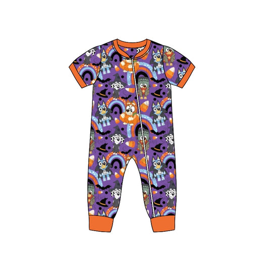 Baby Infant Girls Rainbow Dgo Candy Halloween Short Sleeve Rompers preorder(moq 5)