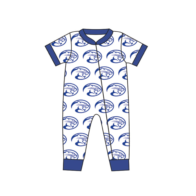 Baby Infant Boys Central Coosa Team Long Sleeve Zip Rompers preorder(moq 5)