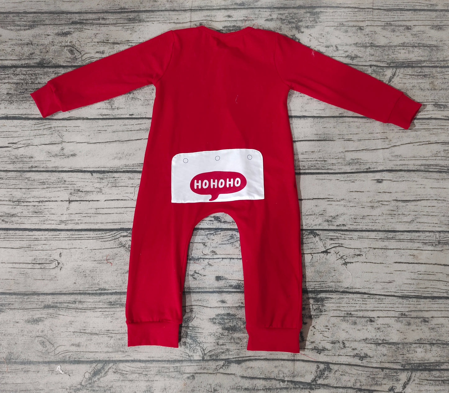 Baby Boys Christmas Santa Red Zip Rompers