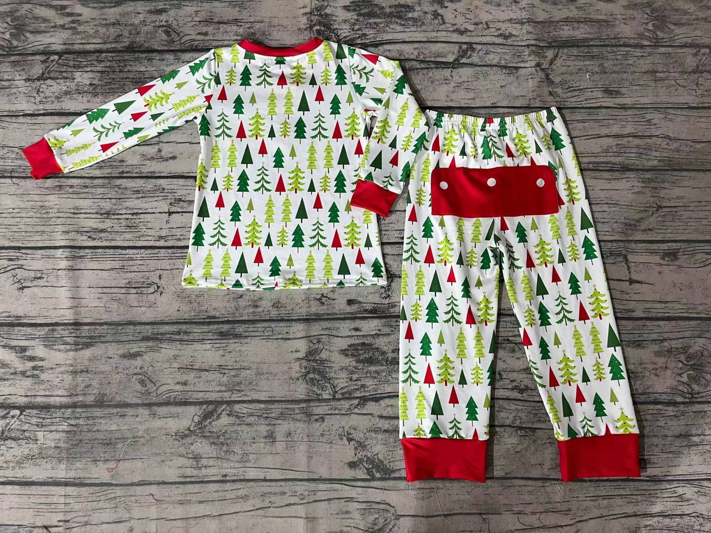 Baby Boys Christmas Tree Pants Pajamas Clothes Sets