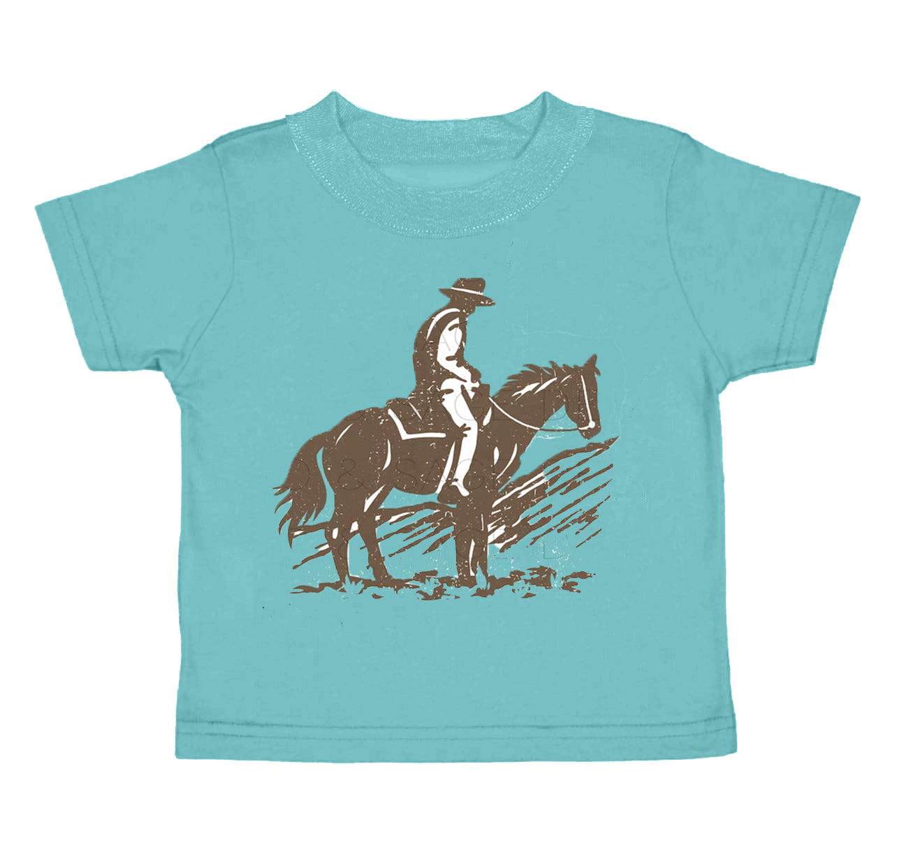 Baby Boys Horse Rodeo Western Short Sleeve Tee Shirts Tops preorder(moq 5)