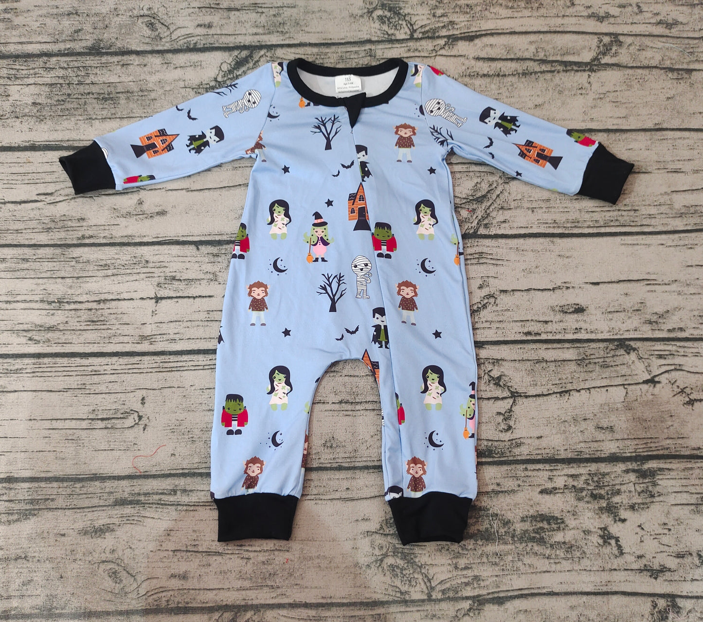 Halloween Baby Kids Long Sleeve Character Rompers