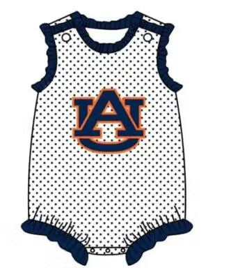 Baby Infant Girls AU Sleeveless Team Rompers preorder split order May 26th
