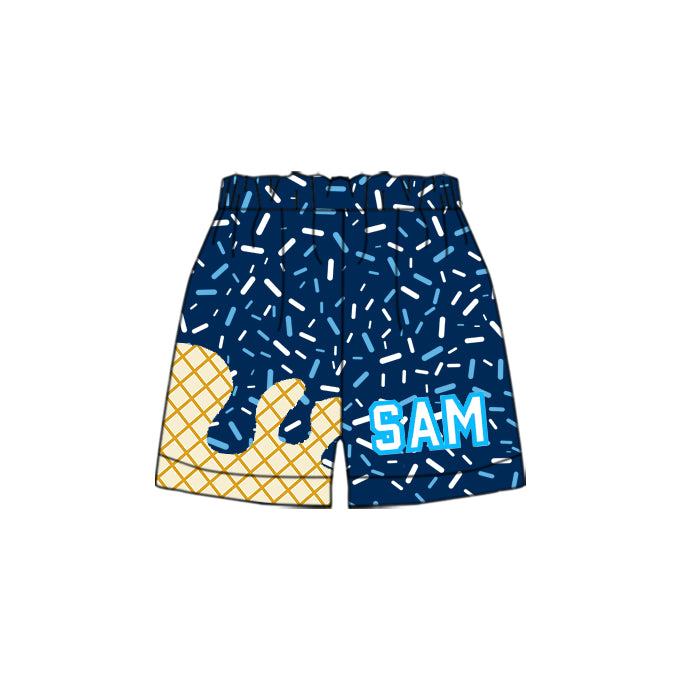Preorder(moq 5) Baby Boys Hot Blue Drip SAM Team Shorts Bottoms