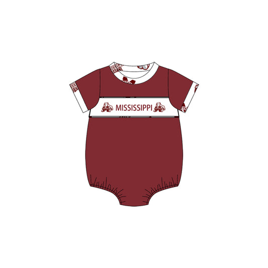 Preorder(moq 5)Baby Infant Boys M-State Team Rompers