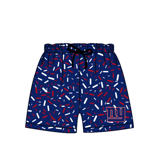 Preorder (moq 5)Baby Boys Navy Drip Sprinkles New York Giants Team Shorts Bottom