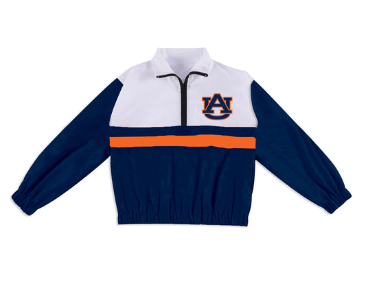 Preorder (moq 5)Baby Boys Long Sleeve AU Team Zip Pullovers Tops