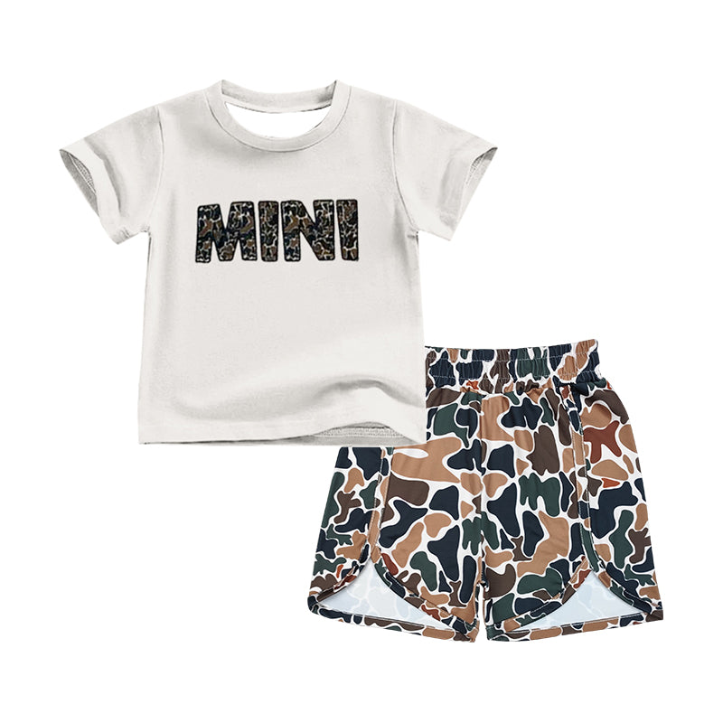 Baby Girls Camo Mini Top Shorts Clothes Sets Preorder(moq 5)