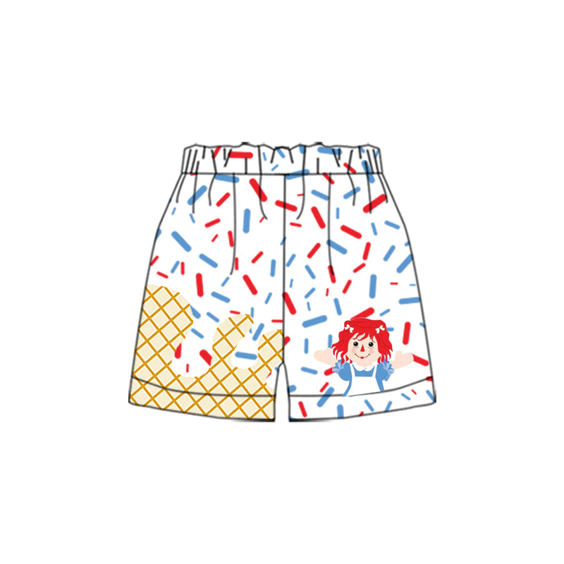 Preorder moq 5 Baby Boys Cute Doll Sprinkles Team drips Shorts Bottoms