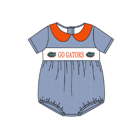 Baby Boys Gators Crocodile Team Short Sleeve Rompers preorder(moq 5)