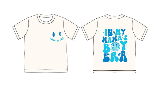 Preorder (moq 5)Baby Boys In My Mama Era Mama's Boy Short Sleeve Tee Shirts