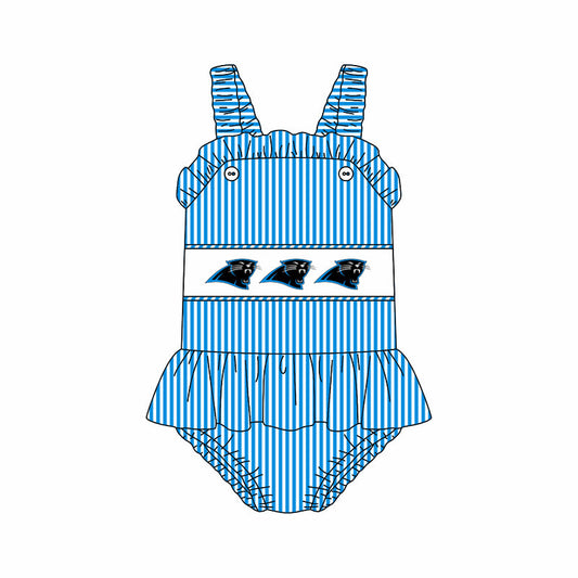 Preorder (moq 5)Baby Girls Strap Black Stripe Tunic Bummies Team Swimming Swimsuits