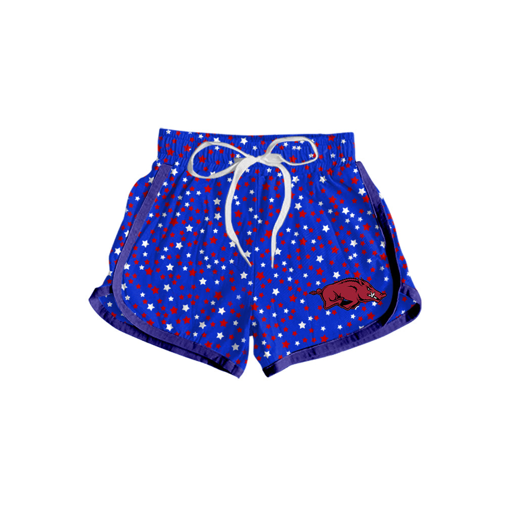Preorder (moq 5)Baby Girls Red Bull Drip 4th Of July Team Shorts Bottoms