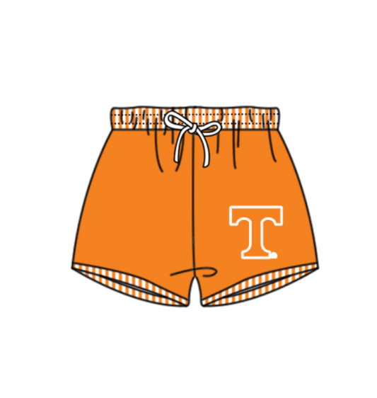 Preorder moq 5 Baby Boys Orange T Team Swimming Trunks Bottom