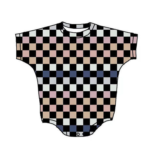 Baby Infant Girls Checkered Rompers preorder(moq 5)