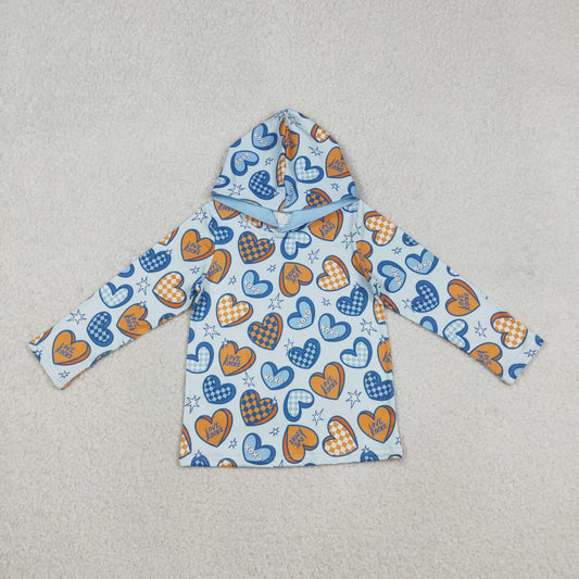 Baby Boys Long Sleeve XOXO Hearts Stars Valentines Hoodies Top